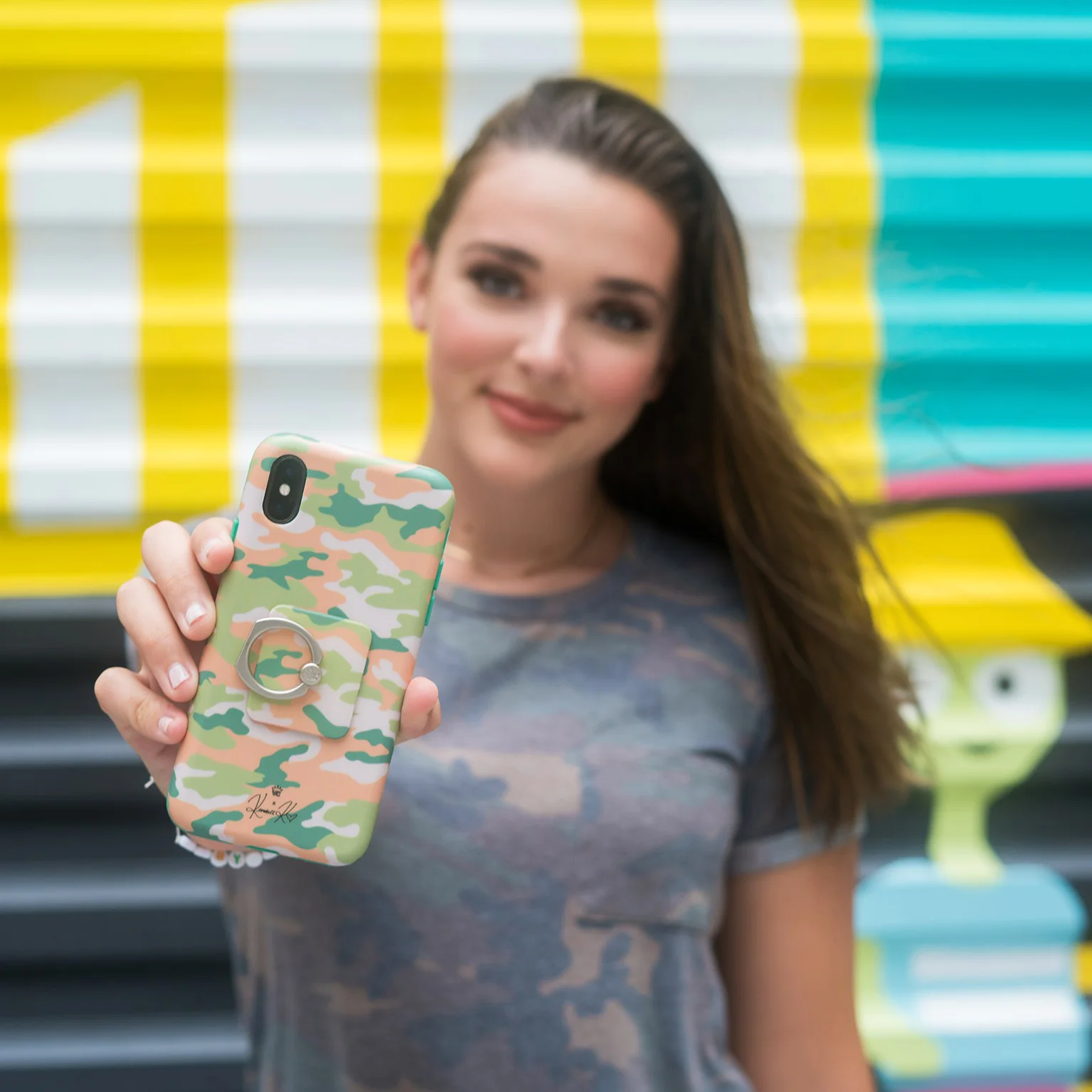 Olive Camo iPhone Case by Kendall Vertes - Image 49