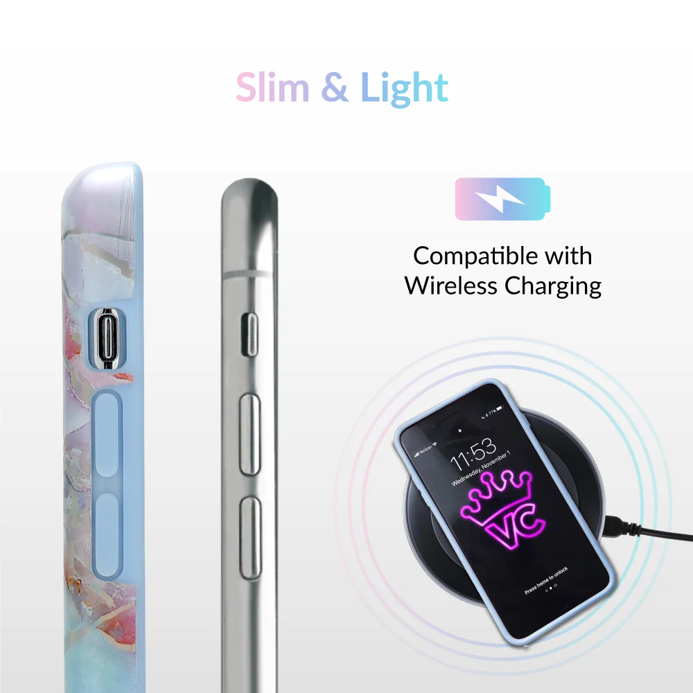 Holo Moonstone Marble iPhone Case - Image 45