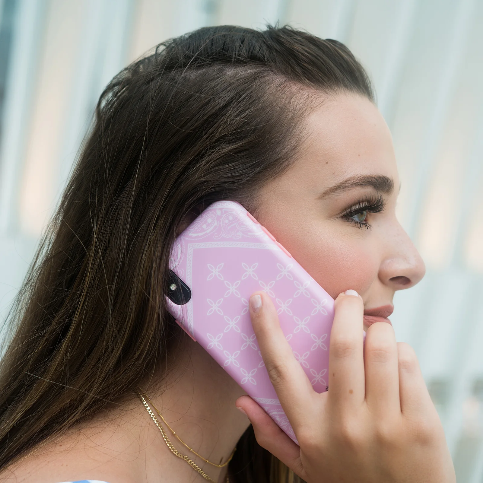Pink Bandana iPhone Case by Kendall Vertes - Image 3