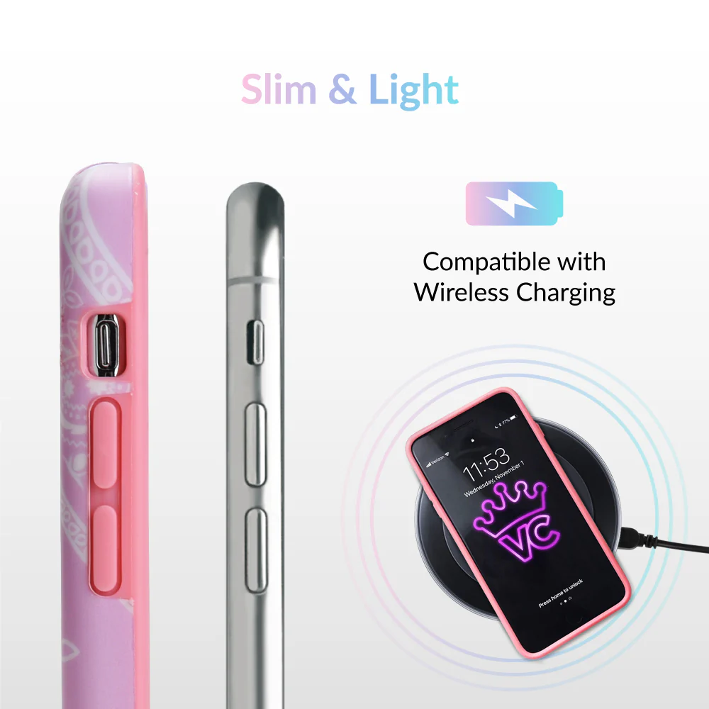 Pink Bandana iPhone Case by Kendall Vertes - Image 72