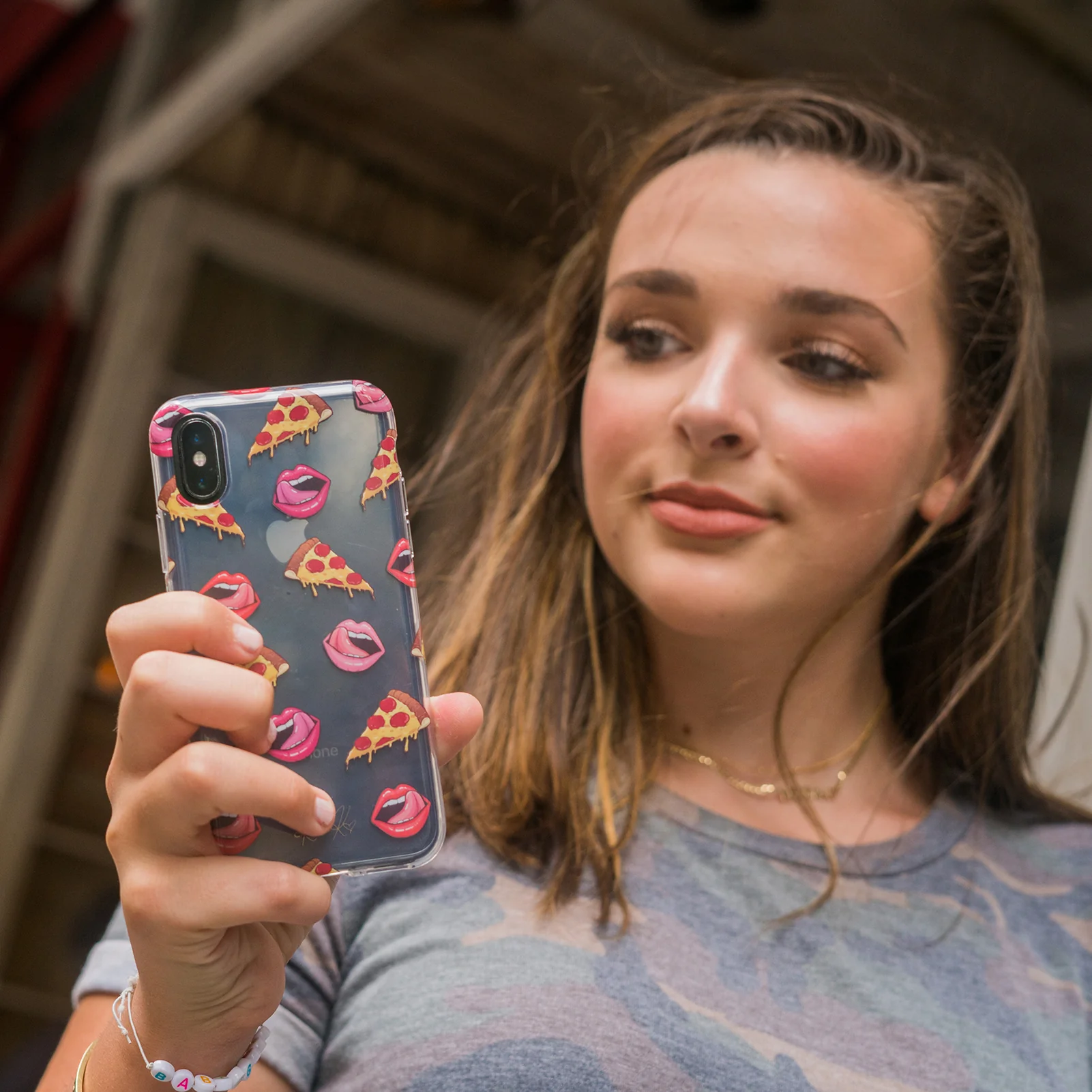 Pizza Lips iPhone Case by Kendall Vertes - Image 9